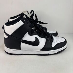 Nike Dunk High Retro Black White Panda Sneakers Shoes DD1399-105 Size 8.5